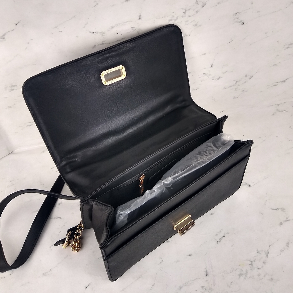 NEW Badgley Mischka Quilted Square Stud Crossbody - Picture 4 of 7